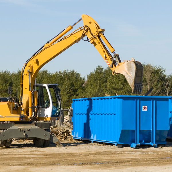 how many times can i have a residential dumpster rental emptied in Farmersville NY